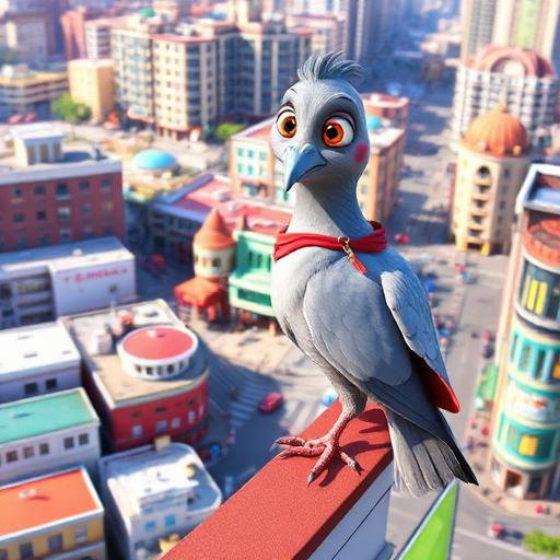Pigeon Patrol: The Brave Bread-Crumb Hero